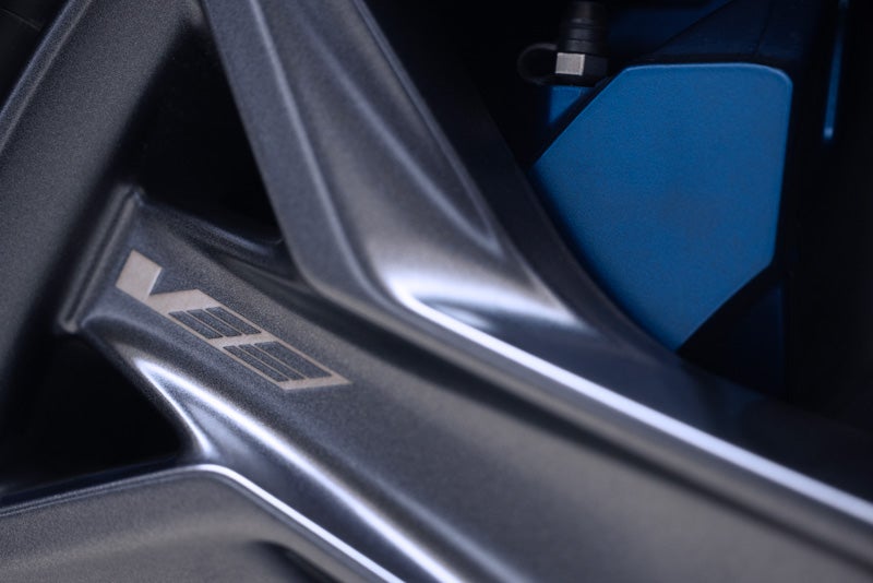 Close-up of the 2026 OPTIQ-V Brembo Performance Front Brakes | Deacon Jones Cadillac in Smithfield NC